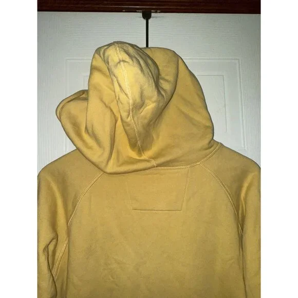 Girlfriend Collective Yellow 50/50 Hoodie Size 5 - Picture 10 of 11